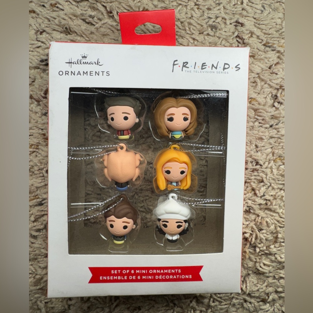 Hallmark Ornaments Friends TV Show/Sitcom - Miniature 1” Set of 6